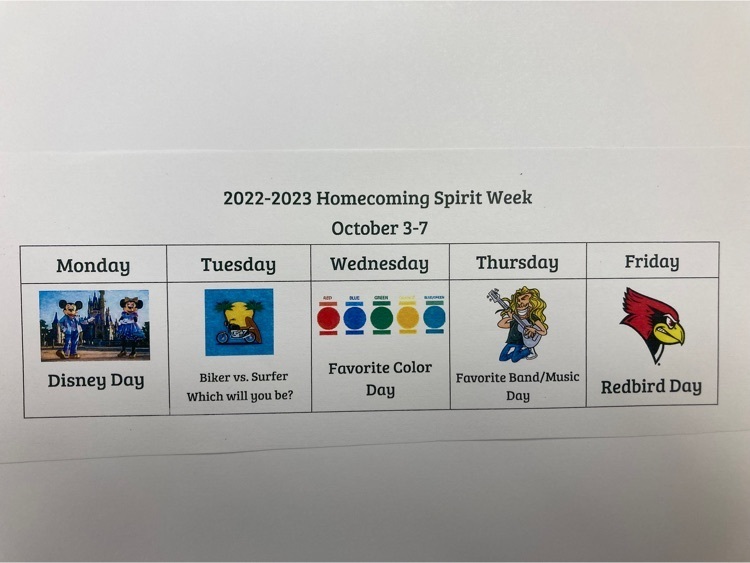 Homecoming Spirit Week!